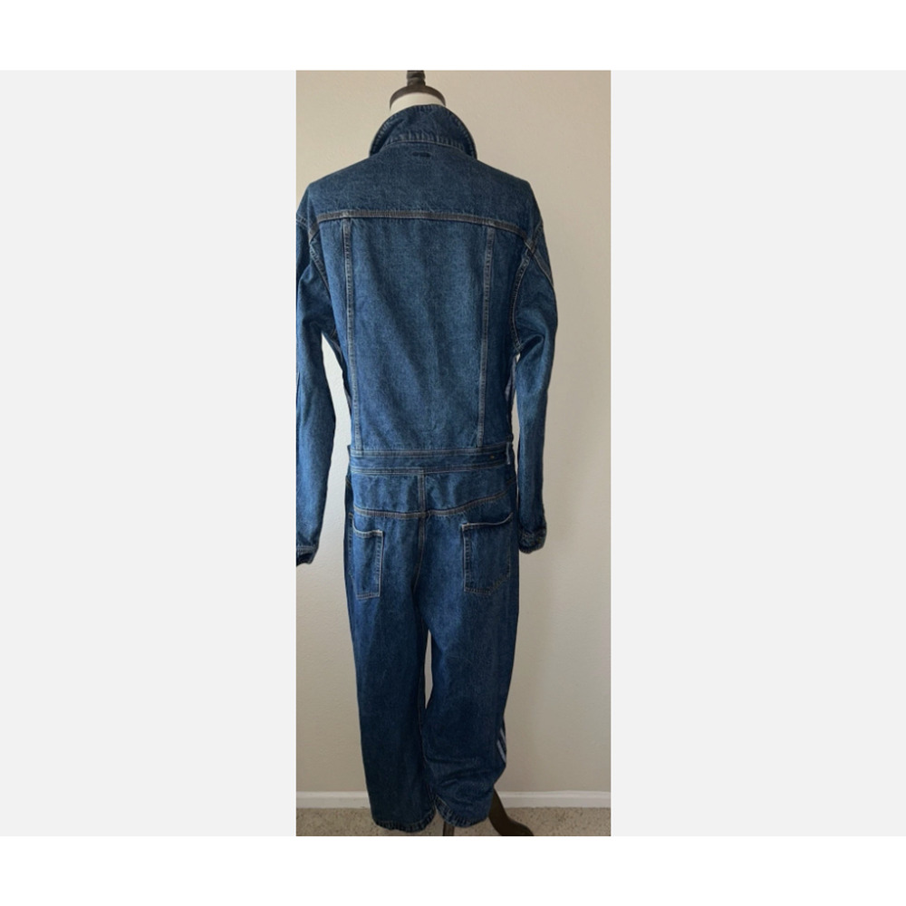 Adidas x Ivy Park Jumpsuit Unisex Large Blue Denim Original Boiler Suit Relaxed - Picture 7 of 14